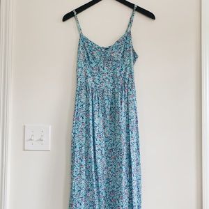 💀BOGO FREE Hollister Floral Maxi Dress Tie Slit